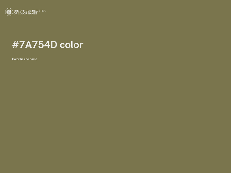 #7A754D color image