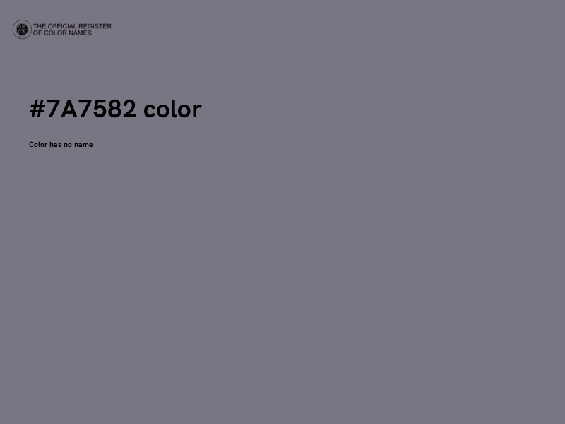 #7A7582 color image