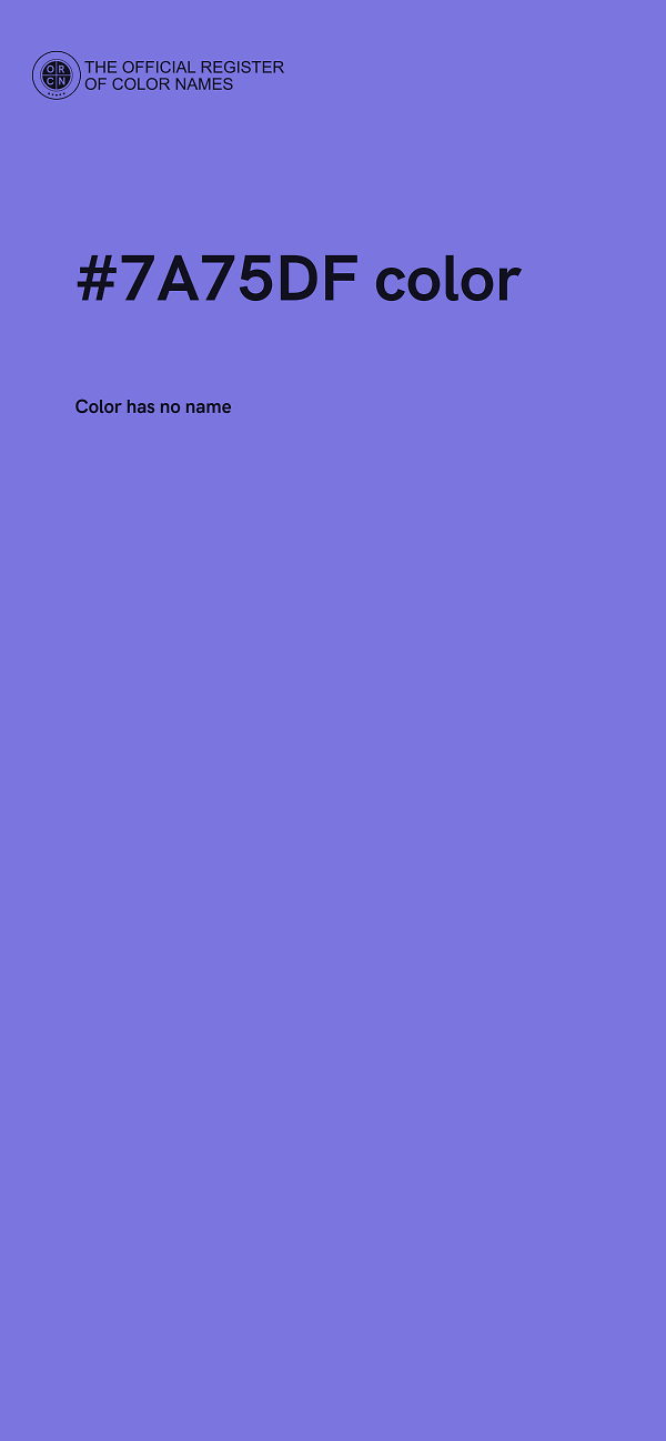 #7A75DF color image