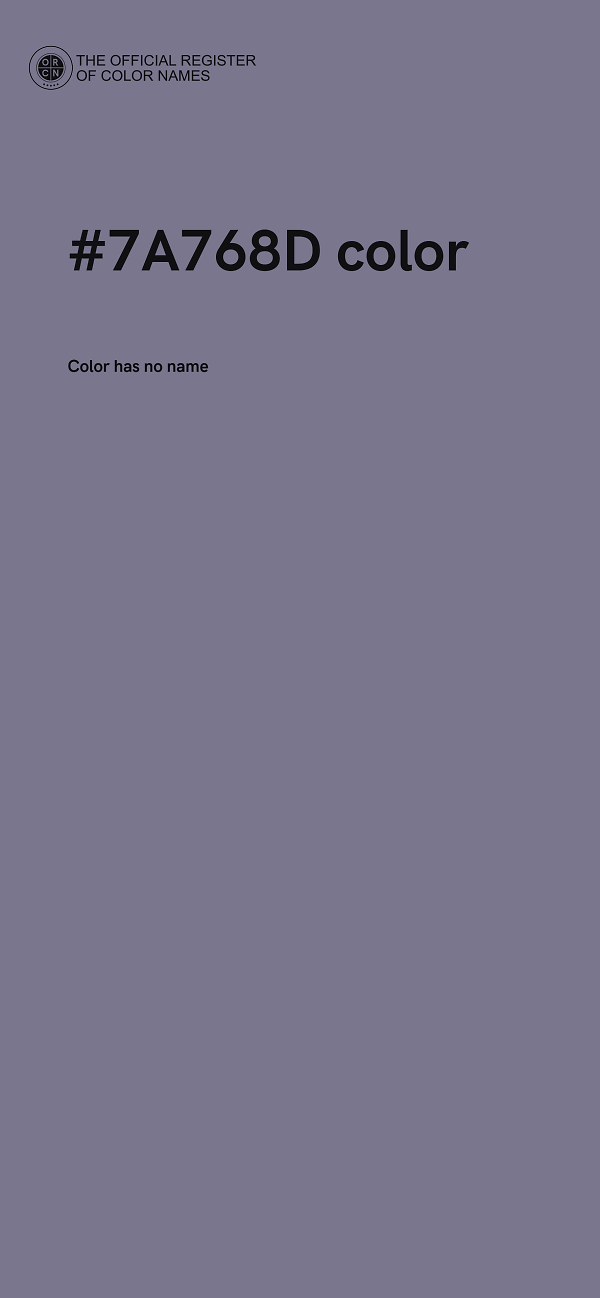 #7A768D color image