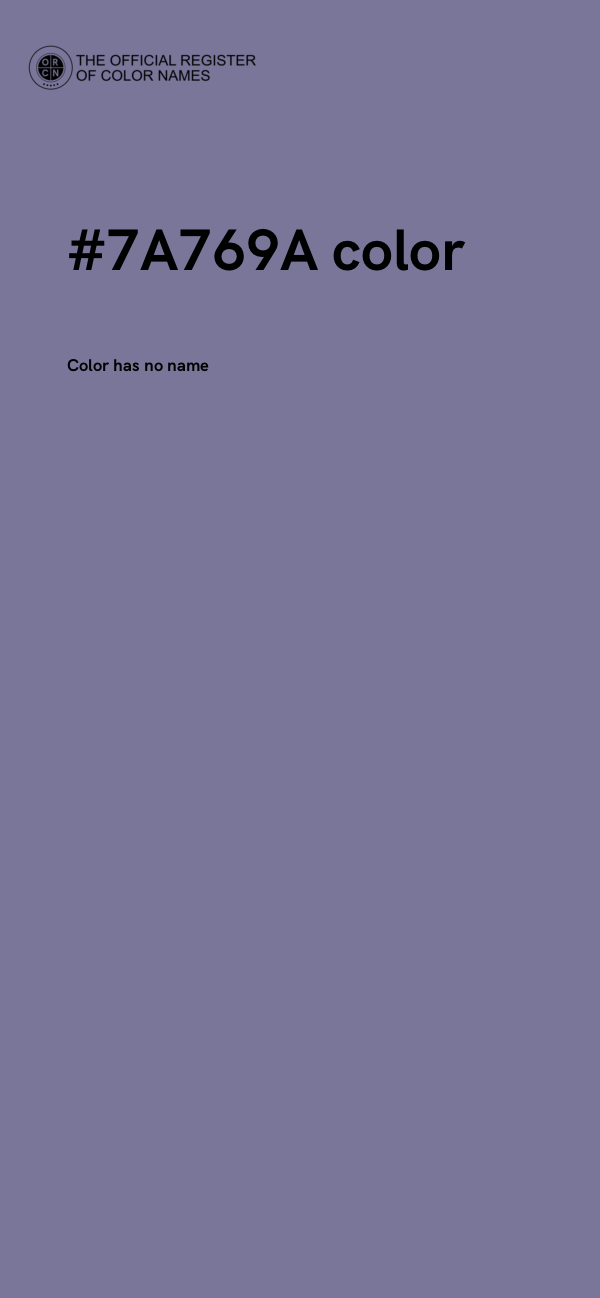 #7A769A color image