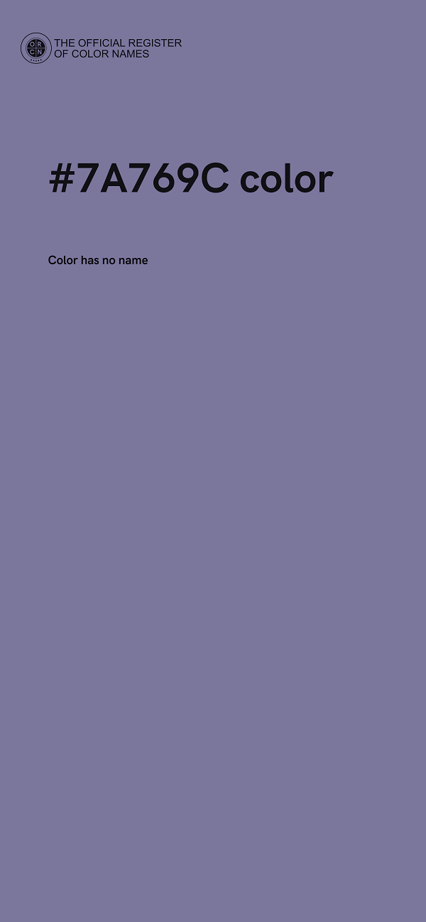 #7A769C color image
