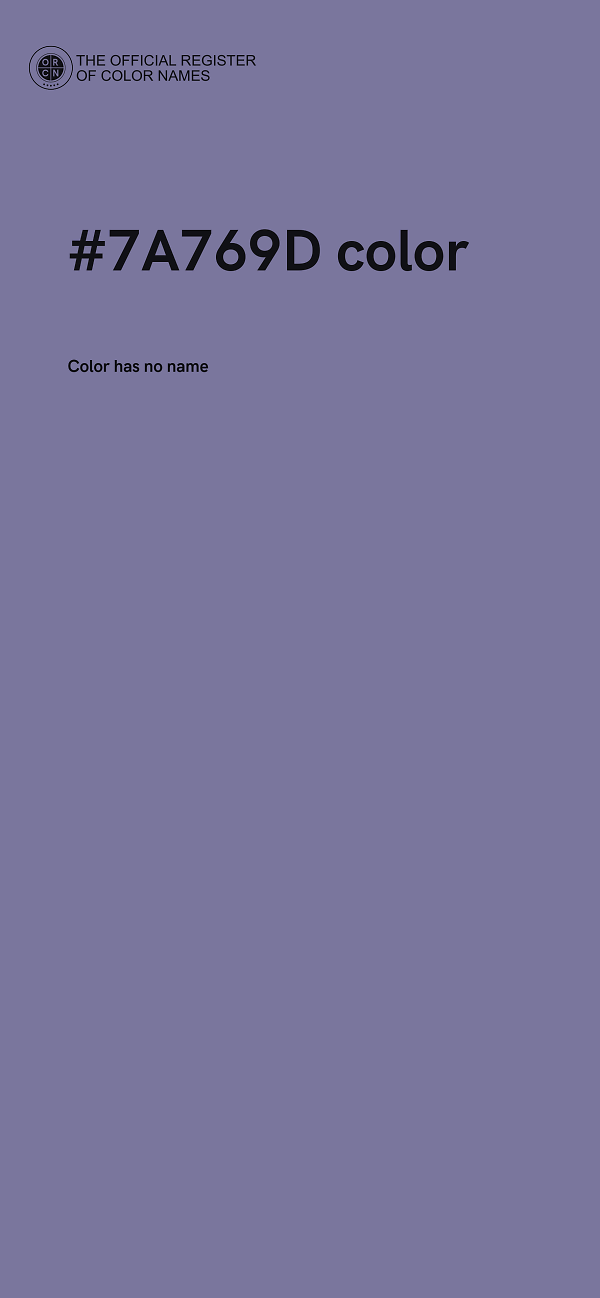 #7A769D color image