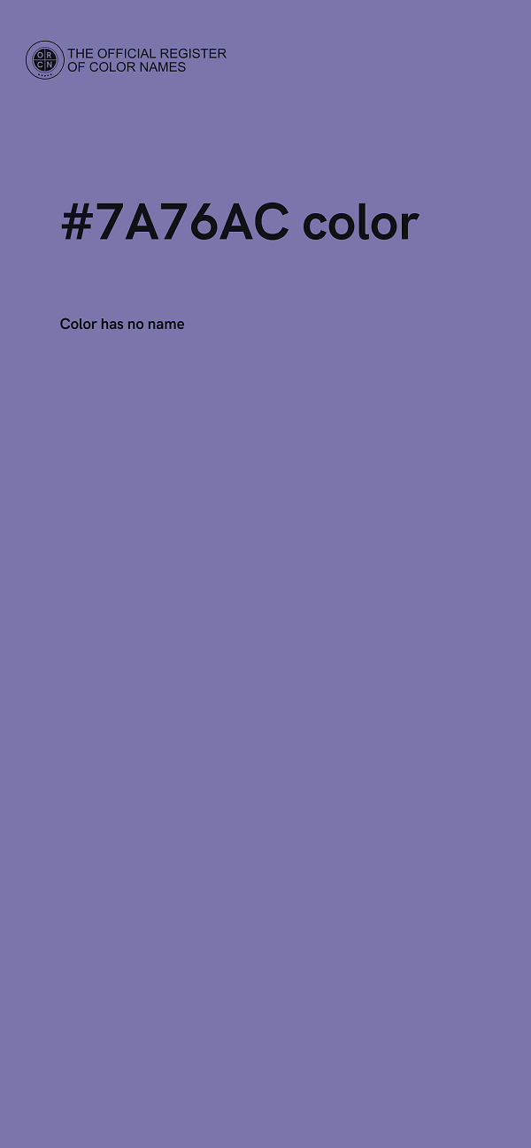 #7A76AC color image