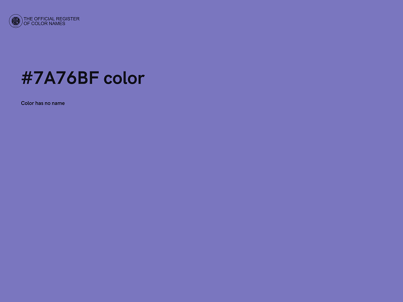 #7A76BF color image