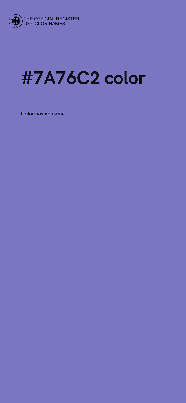 #7A76C2 color image