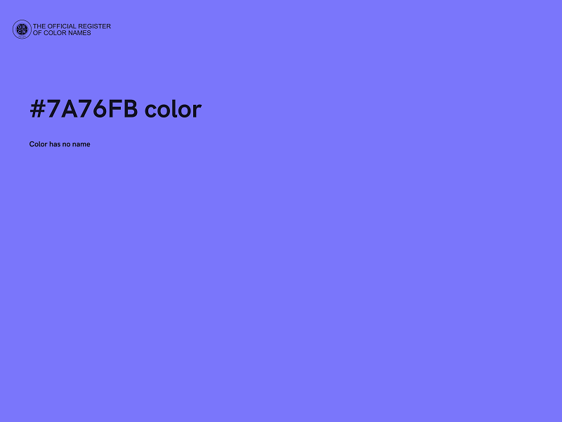 #7A76FB color image