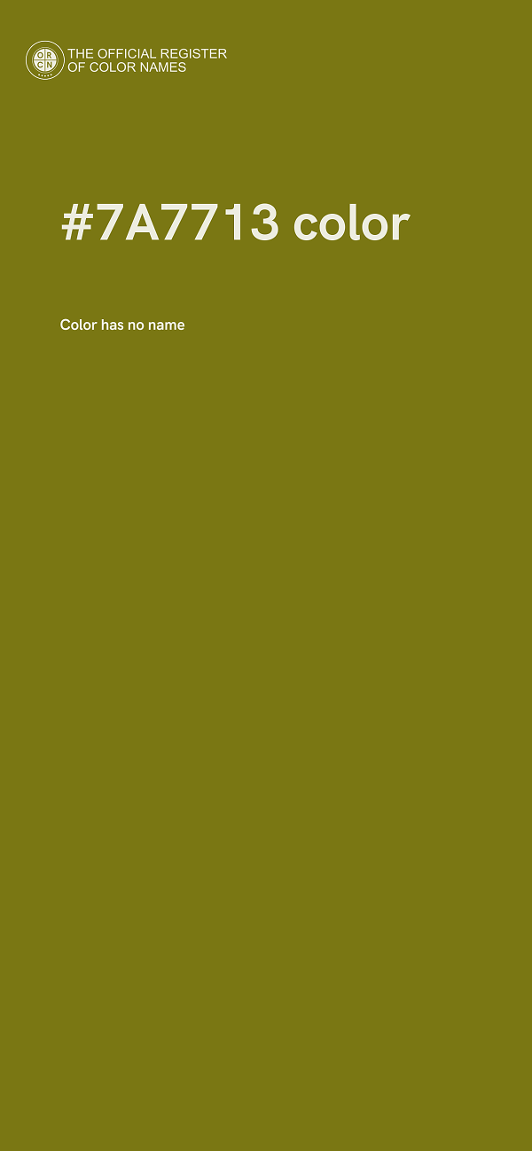 #7A7713 color image