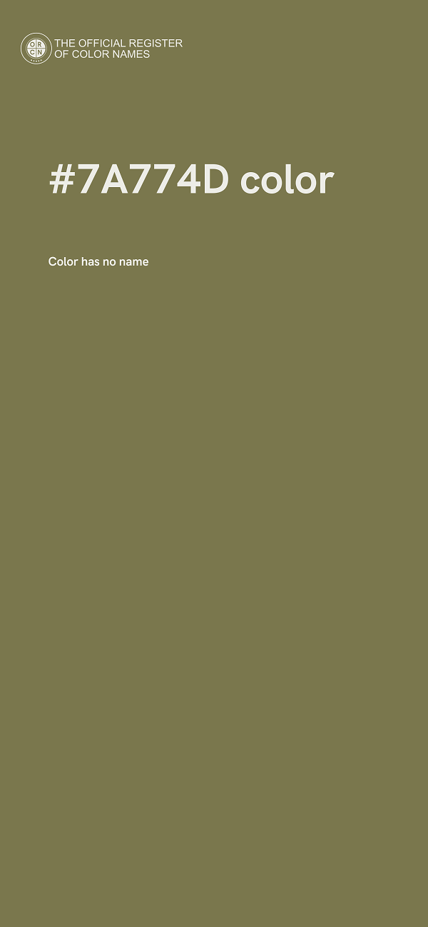 #7A774D color image