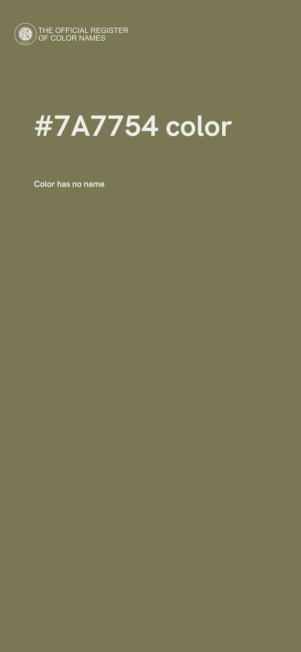 #7A7754 color image