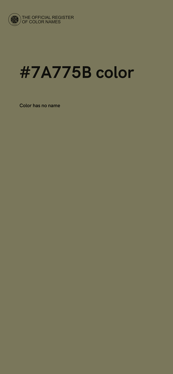 #7A775B color image