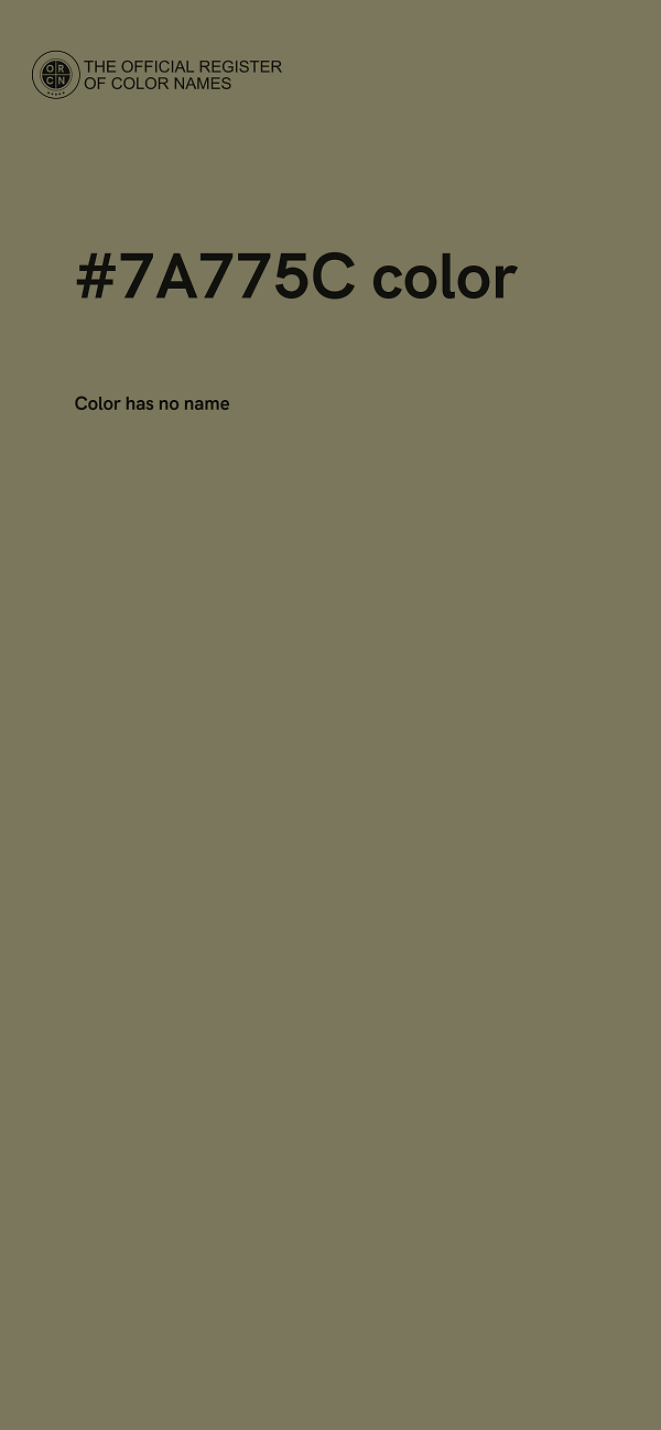 #7A775C color image