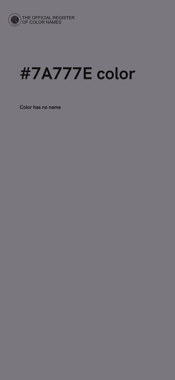#7A777E color image
