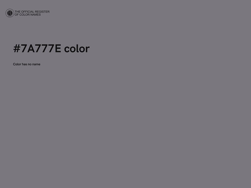 #7A777E color image