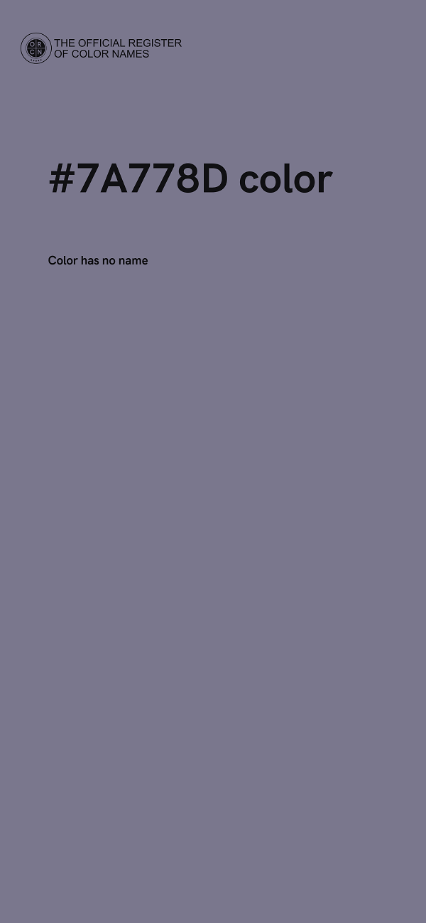 #7A778D color image