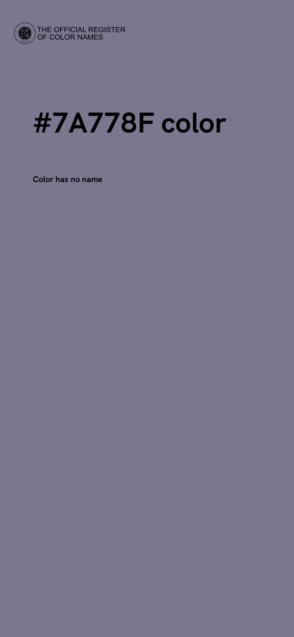 #7A778F color image
