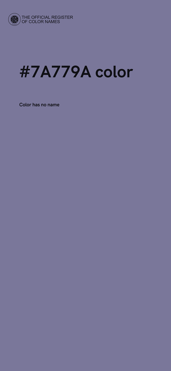 #7A779A color image