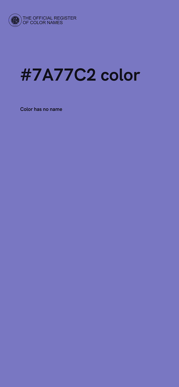 #7A77C2 color image