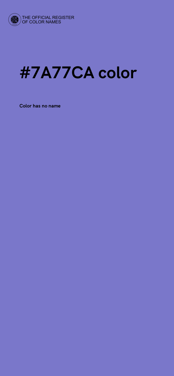 #7A77CA color image