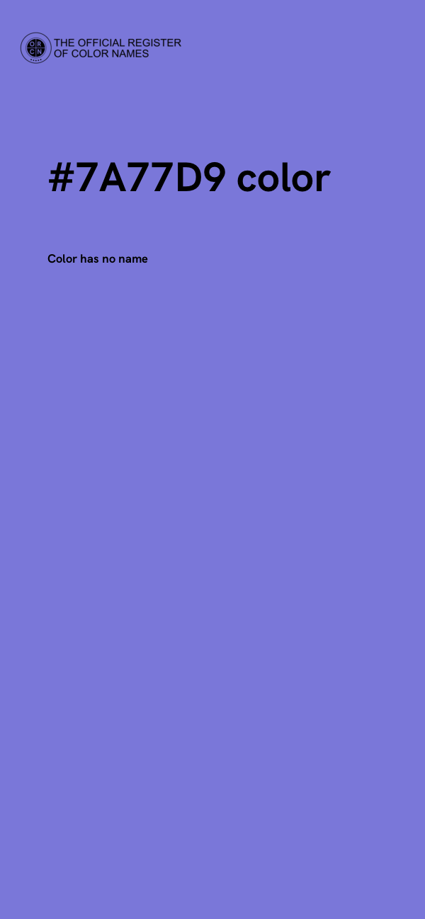 #7A77D9 color image