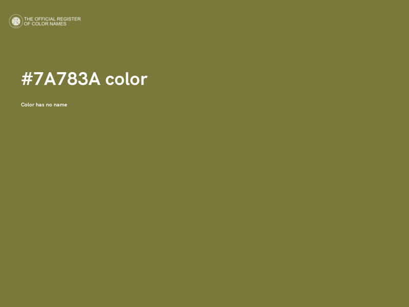 #7A783A color image