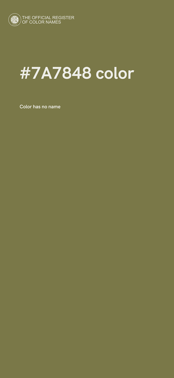 #7A7848 color image