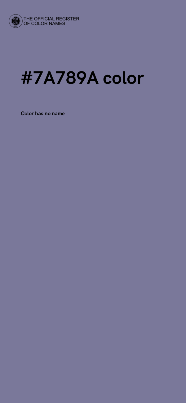 #7A789A color image