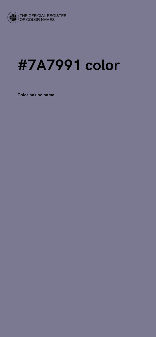 #7A7991 color image