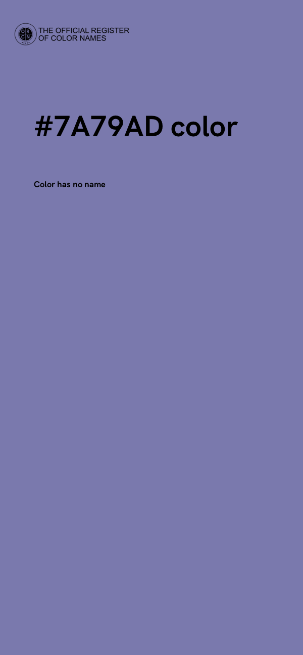 #7A79AD color image