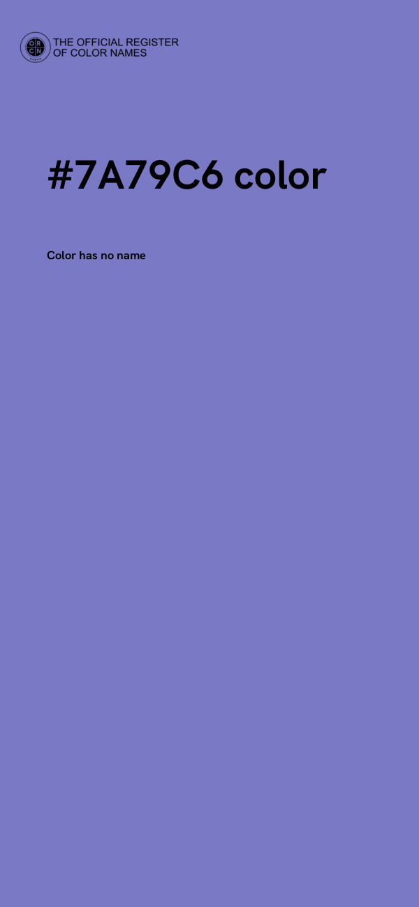 #7A79C6 color image