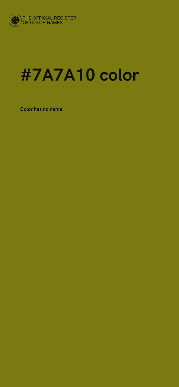 #7A7A10 color image
