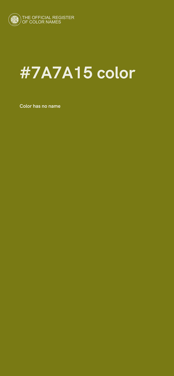 #7A7A15 color image