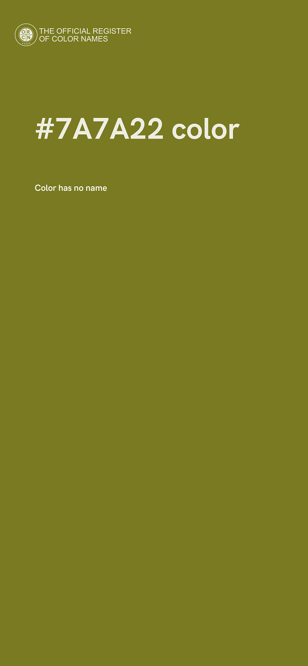 #7A7A22 color image