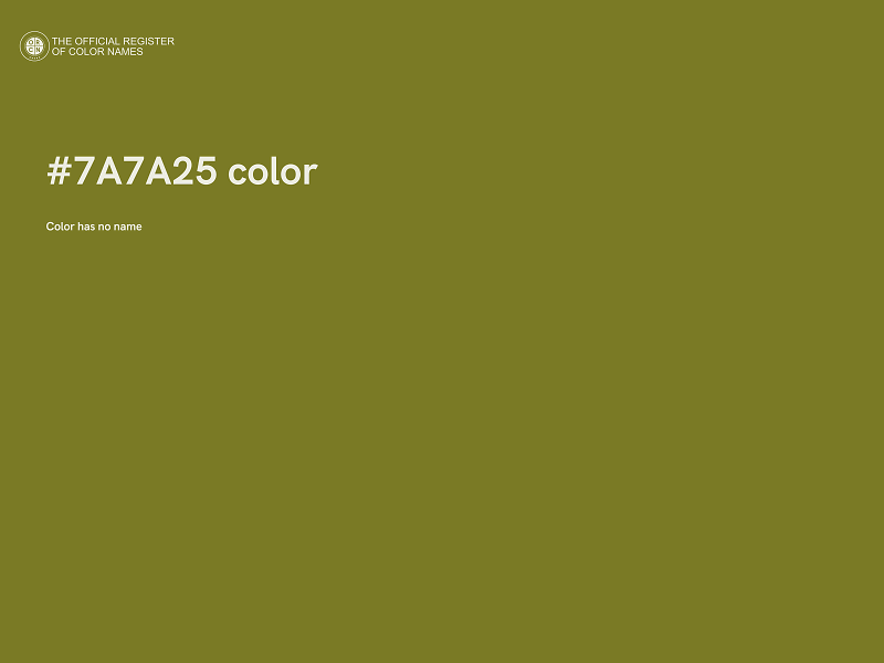 #7A7A25 color image