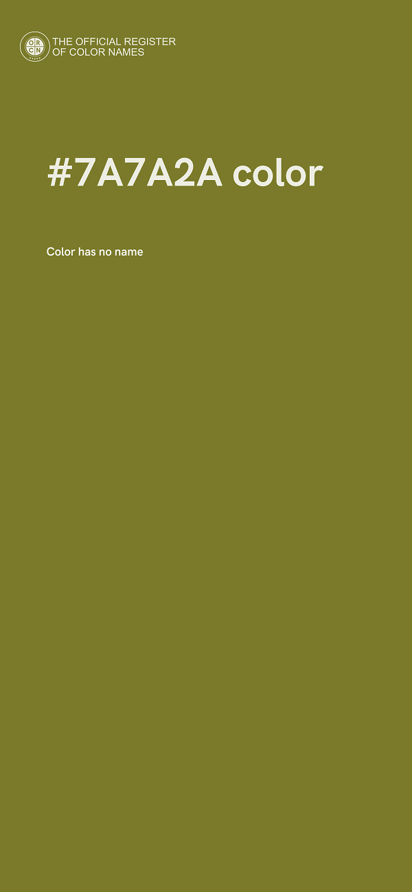 #7A7A2A color image