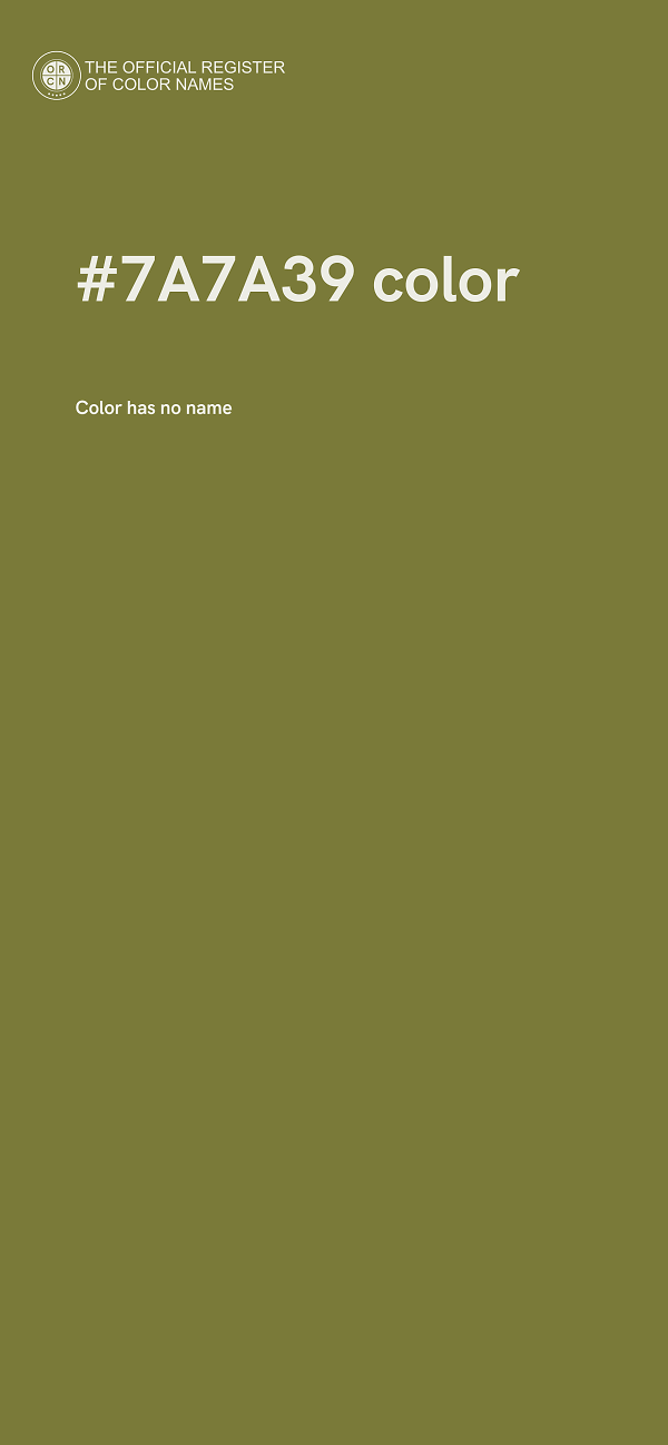 #7A7A39 color image