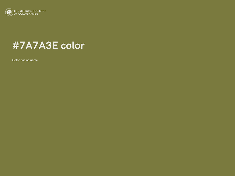 #7A7A3E color image