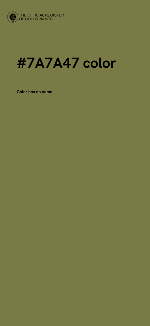#7A7A47 color image