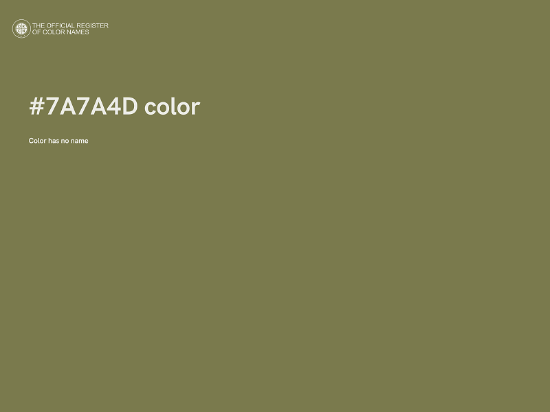 #7A7A4D color image