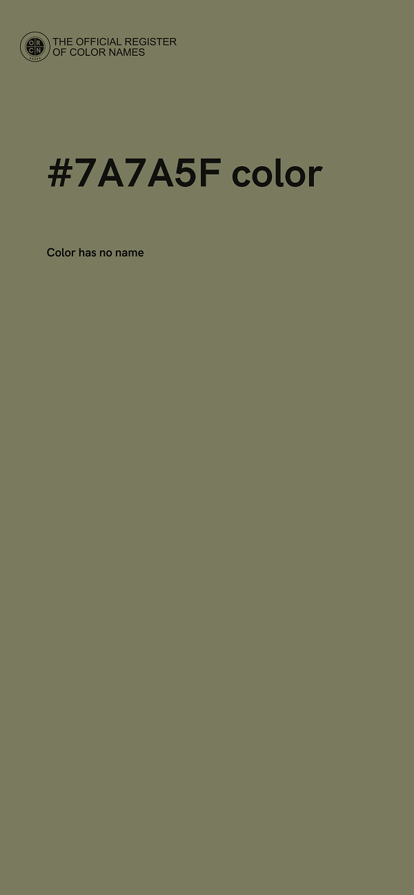 #7A7A5F color image