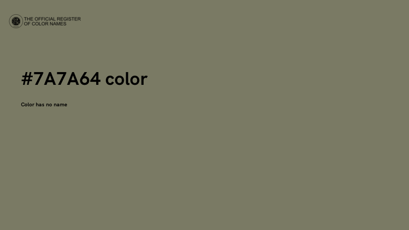 #7A7A64 color image