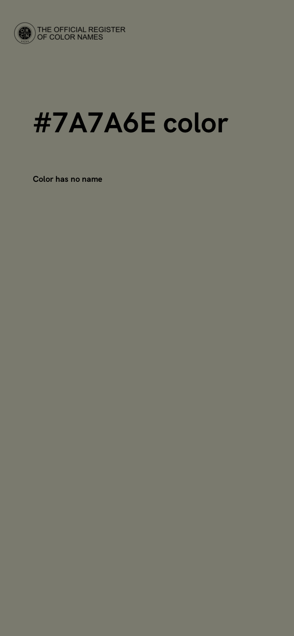 #7A7A6E color image