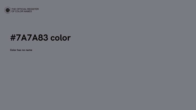 #7A7A83 color image