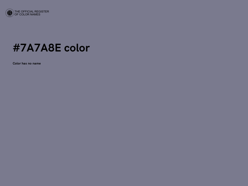 #7A7A8E color image