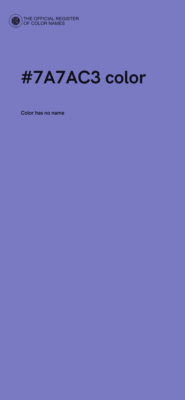 #7A7AC3 color image
