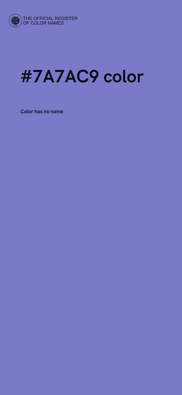 #7A7AC9 color image