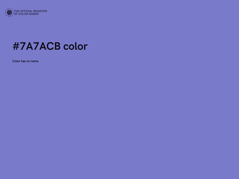 #7A7ACB color image