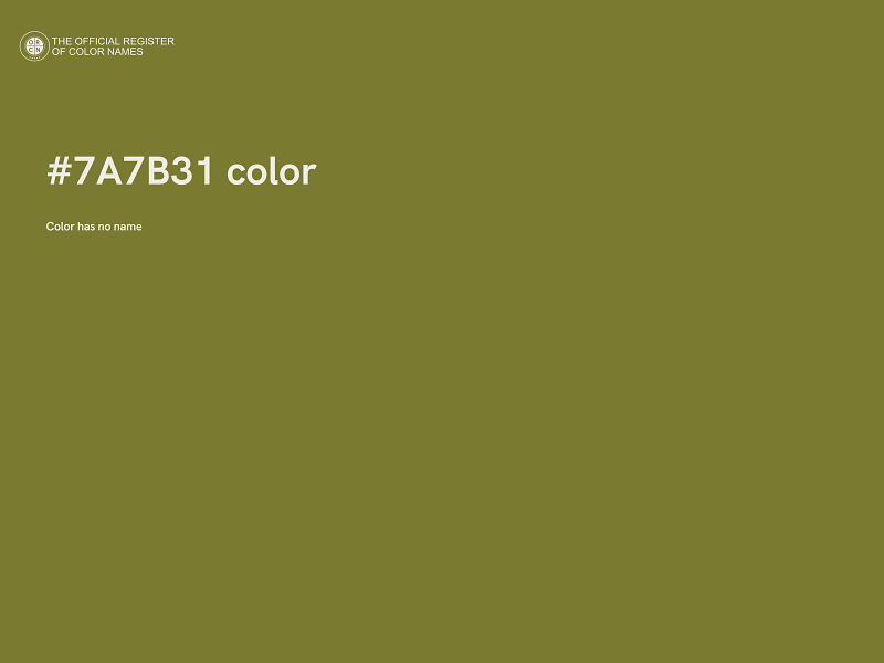 #7A7B31 color image