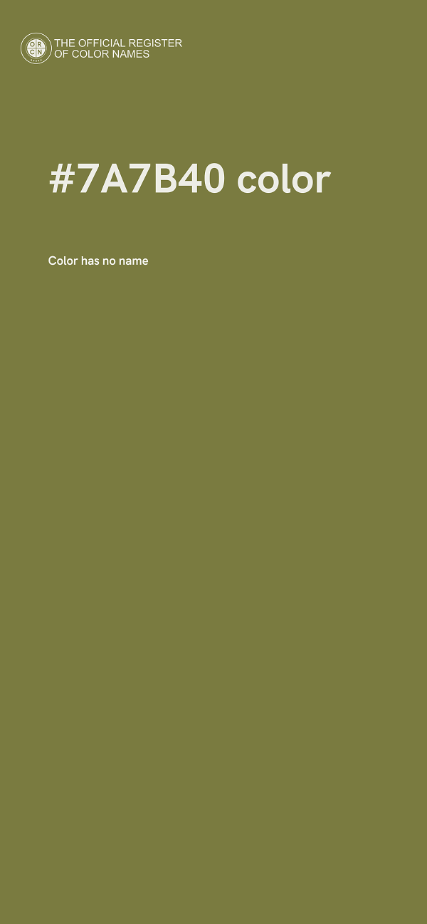 #7A7B40 color image