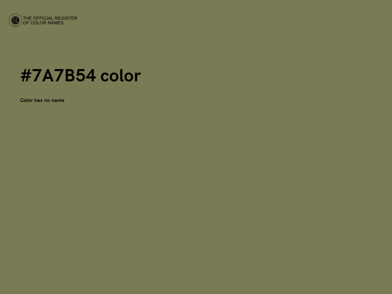 #7A7B54 color image